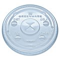 Fabri-Kal Greenware Cold Drink Lids, Fits 9, 12, 20 oz Cups, Clear, PK1000 9509111